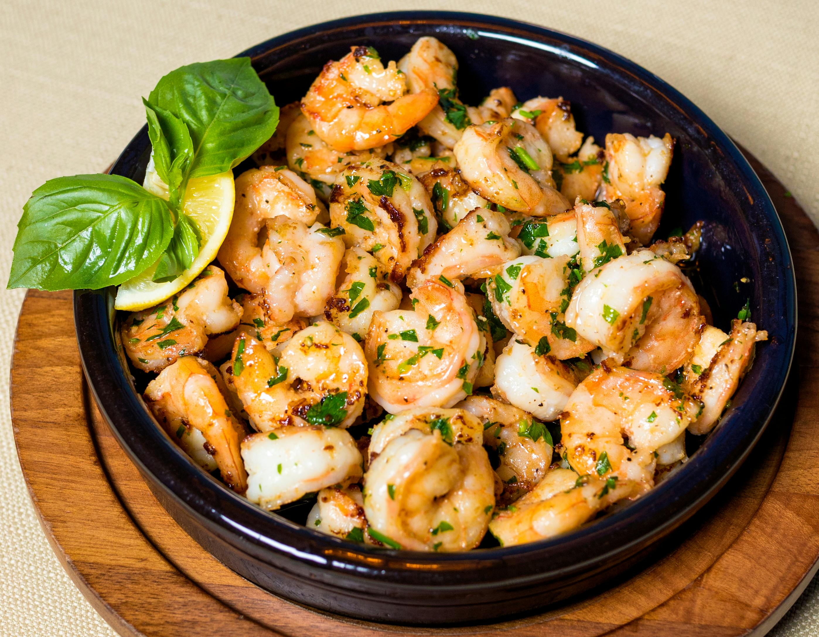 Lemon Basil Couscous with Shrimp