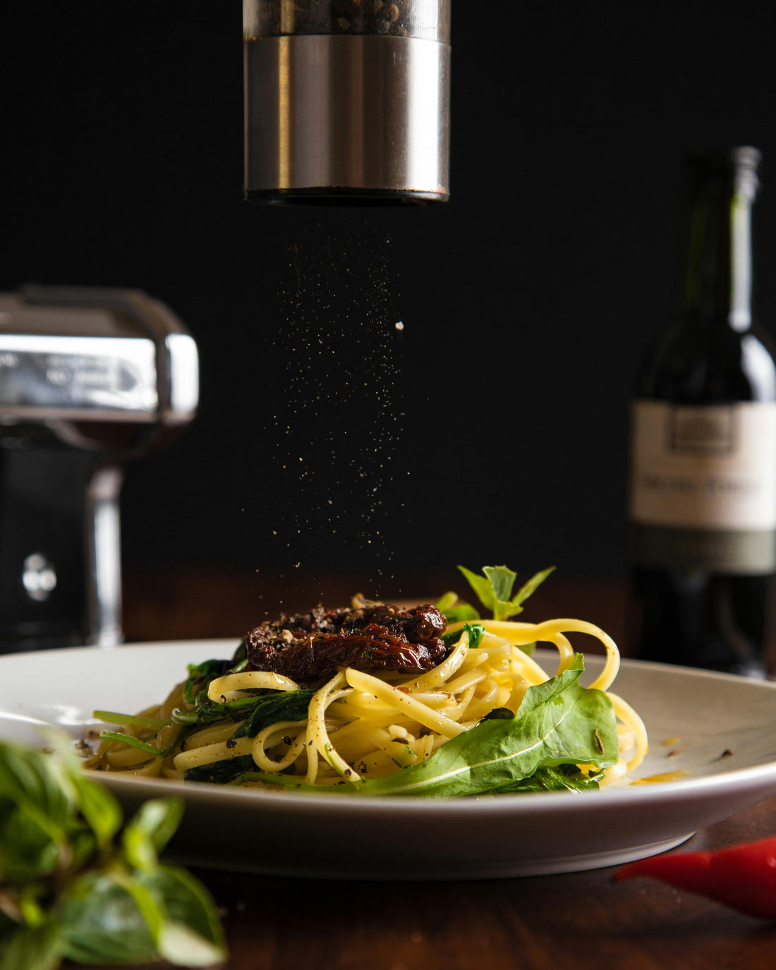 Creamy Tomato & Basil Pasta with “Delicious Seasoning”